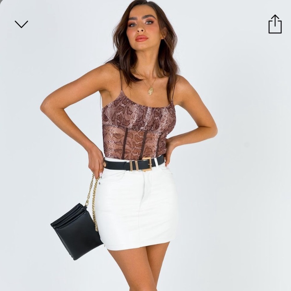 Princess Polly White Mini Skirt